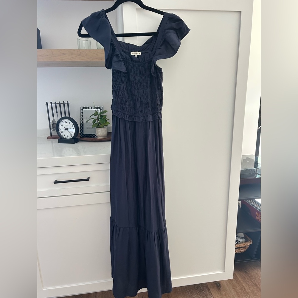 Navy moon river nap dress
